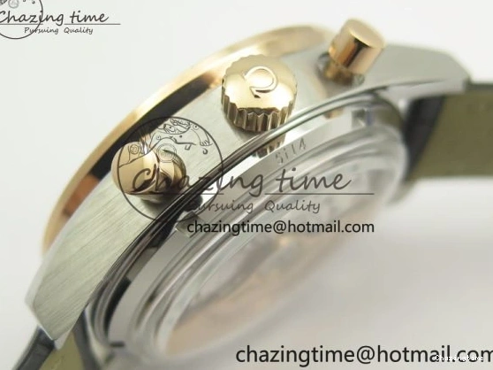 0410 Neat Speedmaster ’57 Co-Axial SS RG OMF 1:1 Best Edition Black Dial On Leather Strap A9300 (Free Leather Strap) 8067